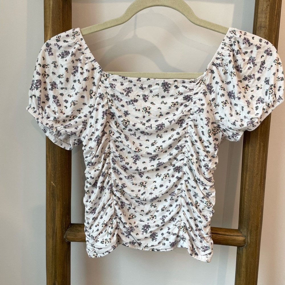 EUC Girls Ruched Detail Top